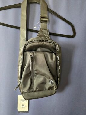 Original Penguin Crossbody Bag in Green NWT